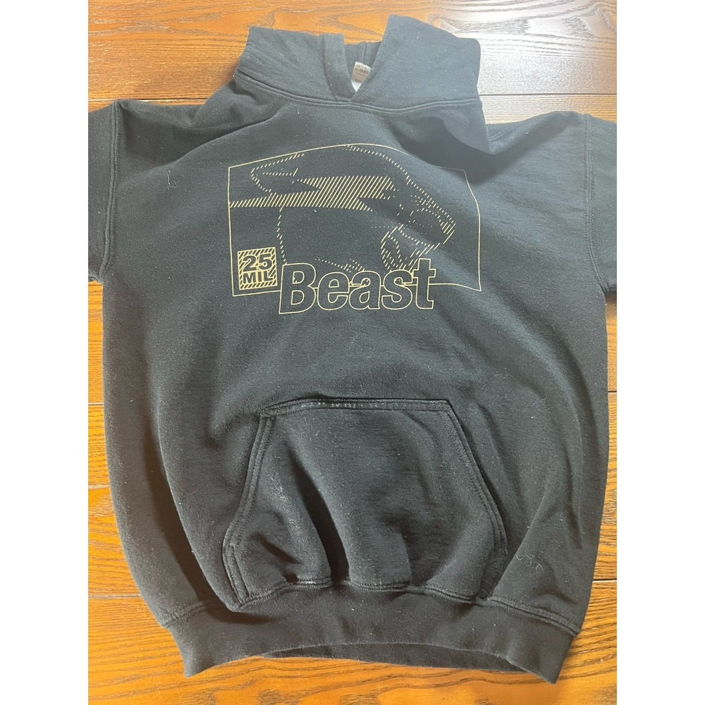 Mr. Beast Hoodie 25 Million Limited Edition Black Gold Youth Size Large 2019